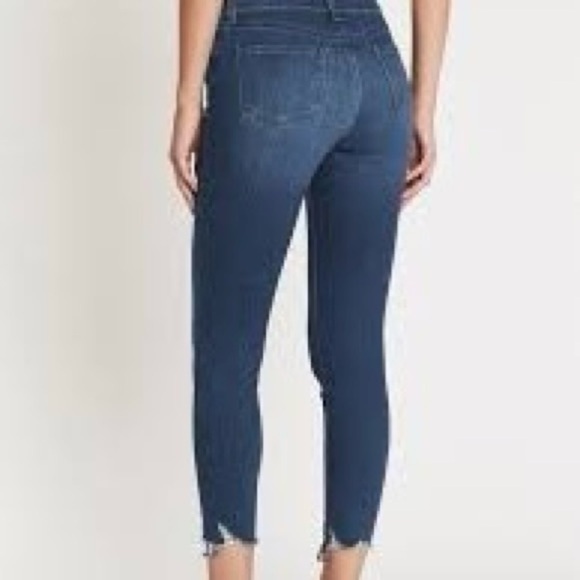 J Brand 835 Midrise Crop Skinny Shark Bite Hem Jeans in Galaxy Wash Size 28 - Picture 2 of 12